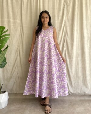 Floral prinr umbrells flare dress