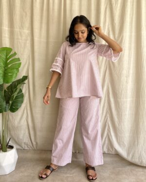 Stripe cototn coord set