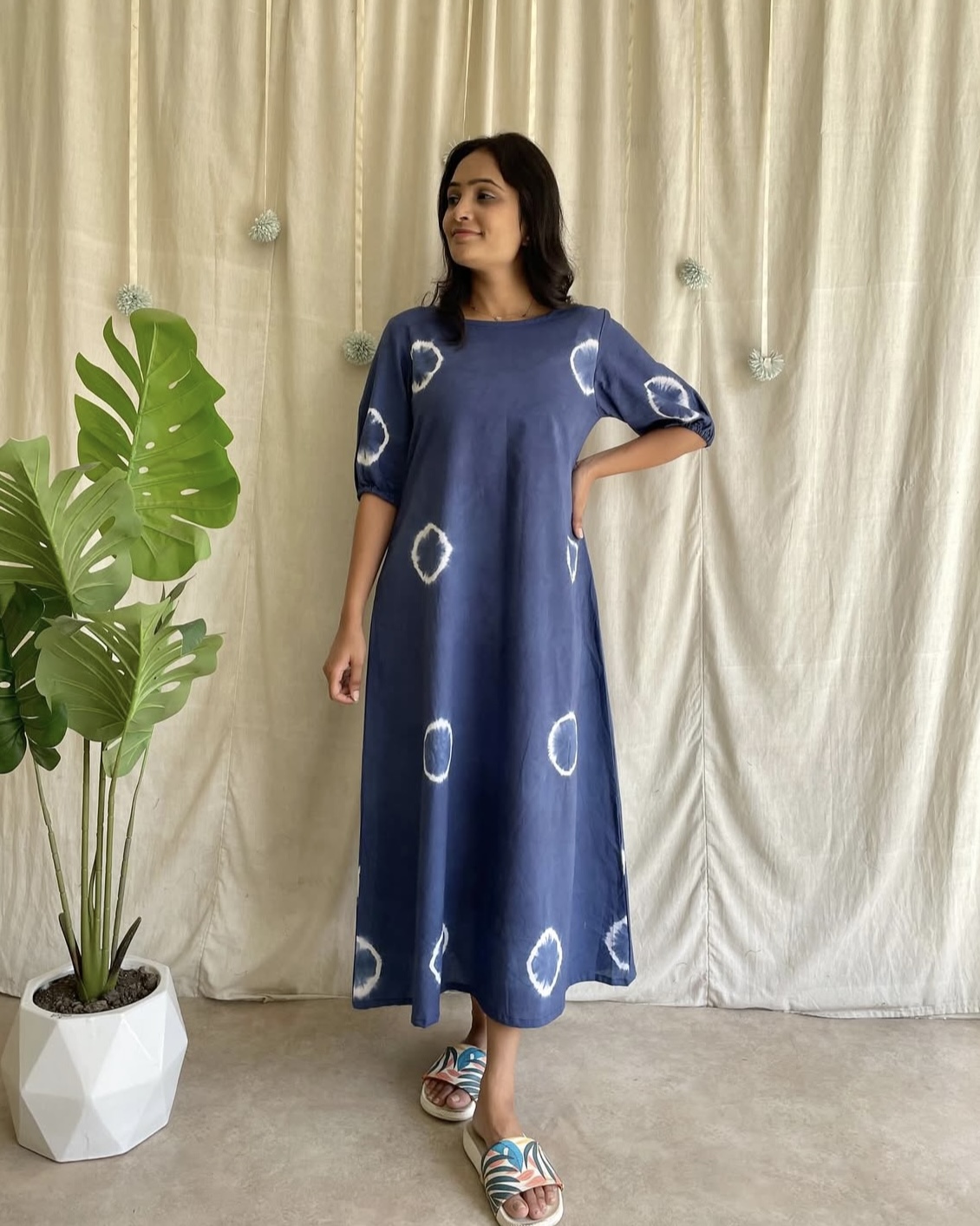 Tie dyed A line dress