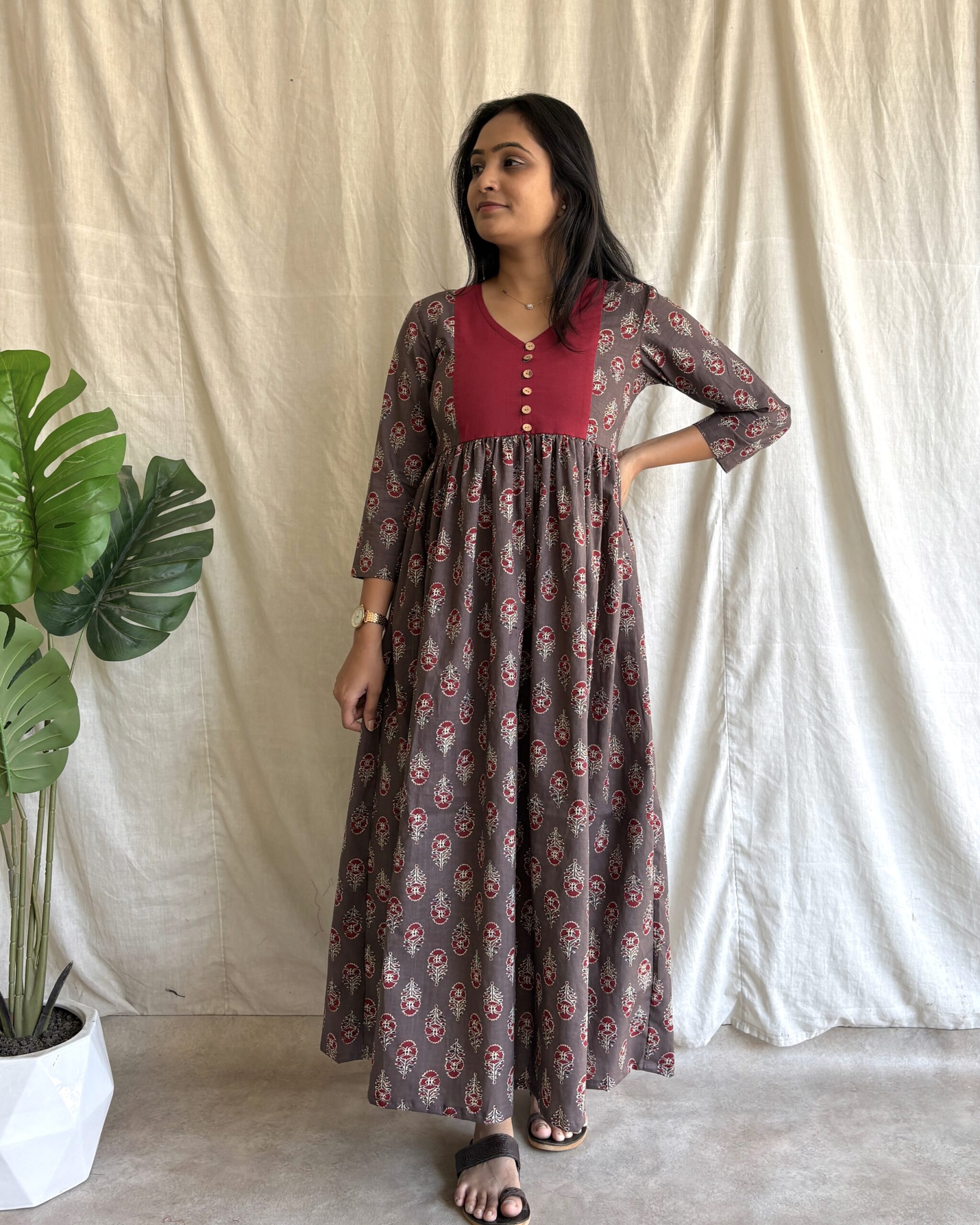 Cotton maxi dress